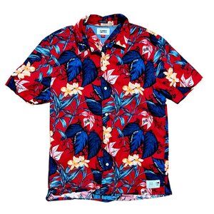 Tommy Jeans Floral Vintage Short Sleeve Button Down Shirt